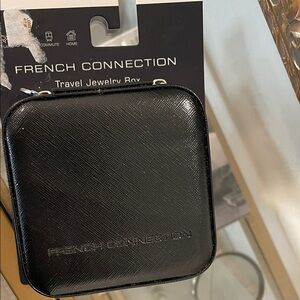 French Connection Elegant Black Jewelry Case - small